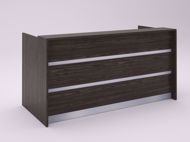 Albany Modern Reception Desk NO1 - Brown Wide