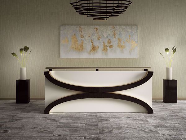 Torrance Modern Reception Desk room scene